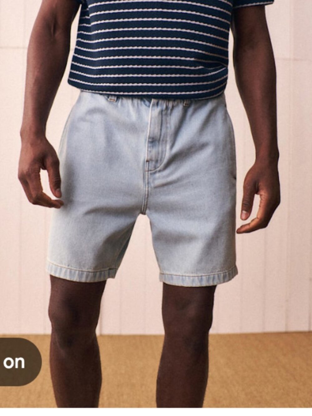 Octobre Éditions Tiber Shorts Light Blue Denim Organic cotton organic l large